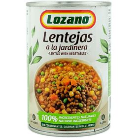 Lozano Lentejas A La Jardinera Lata Gr Te Llevo El Agua