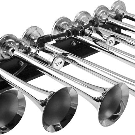 Vixen Horns Octopod Vxh Xlc Octo Trumpet Train Air Horn Chrome