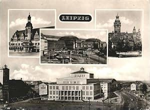 Postkarte Carte Postale Leipzig Altes Rathaus Hauptbahnhof Neue Oper X