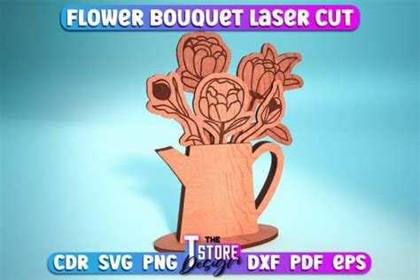 Flower Laser Cut Svg Flower Bouquet Graphic By The T Store Design · Creative Fabrica