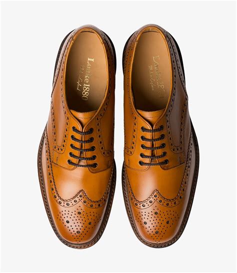 Loake Shoemakers Collection The Chester Tan Rubber Sole Thistle