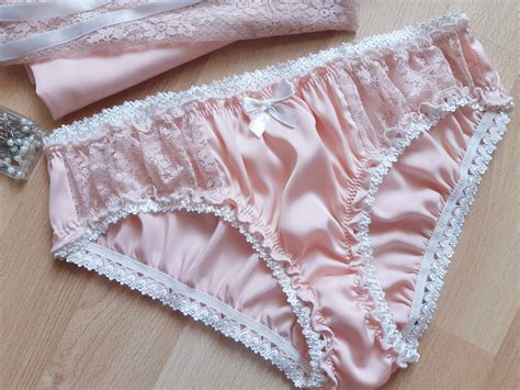 Peach Silk Panties Handmade Silk Knickers Women Sleepwear Etsy