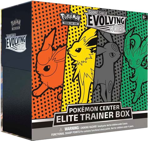 Evolving Skies Pokemon Center Elite Trainer Box Jolteon Flareon