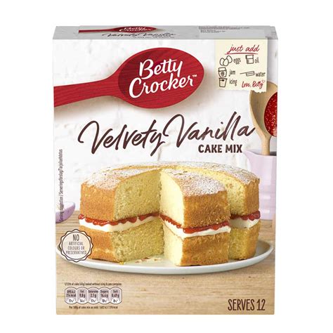 Betty Crocker Velvety Vanilla Cake Mix 425 Gram