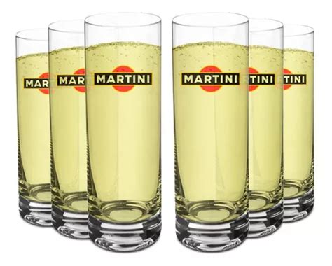 Vaso Largo De Cristal Personalizado Martini 200 Ml 6 Unidades