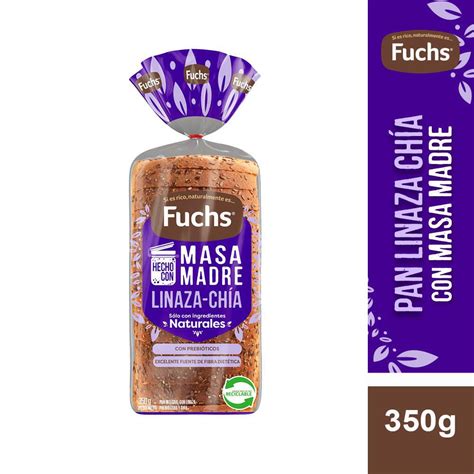 Pan De Molde Linaza Chía Con Masa Madre Fuchs 350 G Unimarc