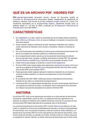 Qu Es Un Archivo Pdf Visores Gabriel Pdf