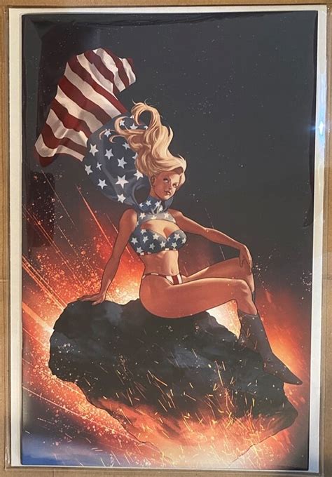 Patriotika United Adam Hughes Supergirl Homage Virgin