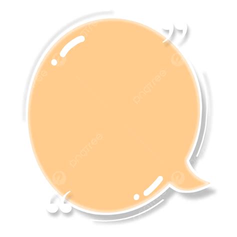 Speech Bubble Soft Orange Callouts Text Box Bubble Talk Dialog Box