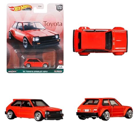 Jual HOT WHEELS 81 TOYOTA STARLET KP61 TOYOTA SERIES PREMIUM Indonesia Shopee Indonesia