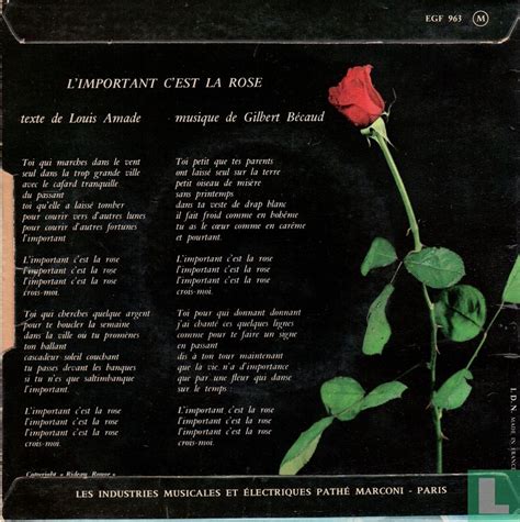 L Important C Est La Rose Ep Egf B Caud Gilbert Lastdodo