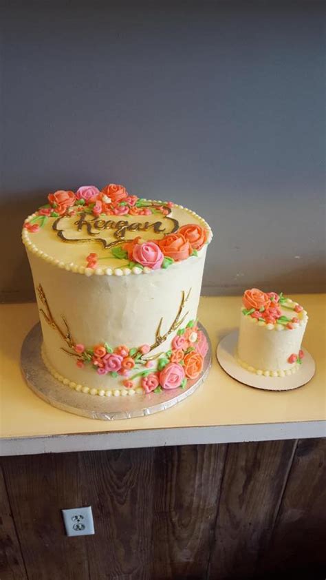 Antler Rose Cake Hayley Cakes And Cookies Hayley Cakes And Cookies