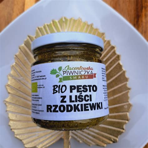 Pesto z liści rzodkiewki EKO 200 g Produkty z Farmy