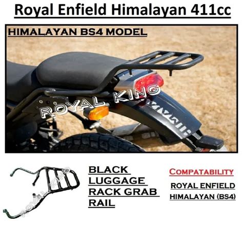 ROYAL ENFIELD HIMALAYAN BS4 Model Luggage Rack Grab Rail Black