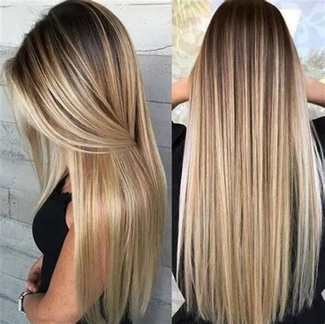 Straight Dirty Blonde Hair With Blonde Highlights