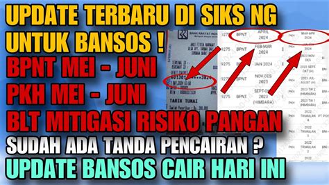 Update Siks Ng Blt Mitigasi Resiko Pangan Pkh Bpnt Mei Juni