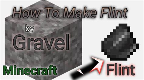 How To Make Flint In Minecraft Minecraft Youtube