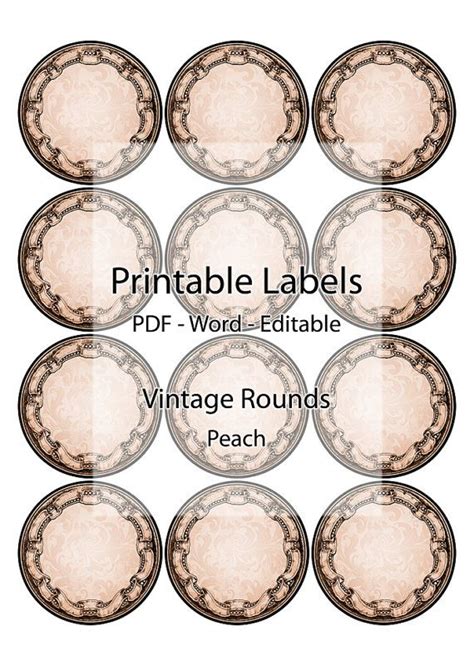 Jar Container Labels Printable Editable by Silvercrystalscouk | Etiquette confiture