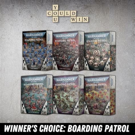 Warhammer Winners Choice Boarding Patrol You Could Win