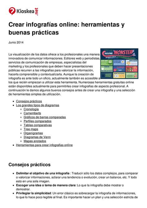 Crear Infografias Online Herramientas Y Buenas Practicas M Shf