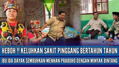 HEBOHKeluhkan Sakit Pinggang Bertahun Tahun Ibu Ida Dayak Sembuhkan