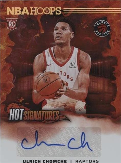 2024 25 Panini Nba Hoops Hot Signatures Rookies Ulrich Chomche HSR