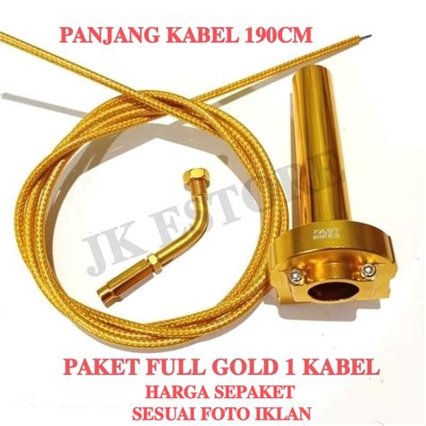 Jual Paket Selongsong Gas Spontan CNC Kabel Gas 1Pcs Uk 190Cm