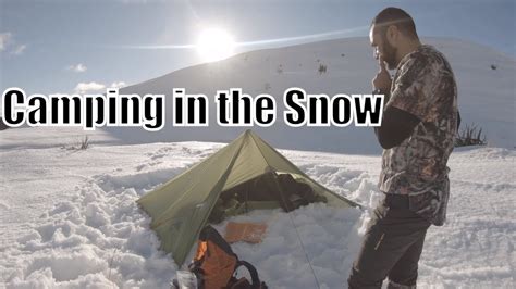 Winter Camping Tarp Bivy And Dog Youtube