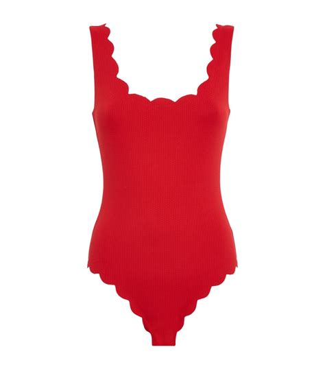 Marysia Scalloped Palm Springs Swimsuit Harrods US