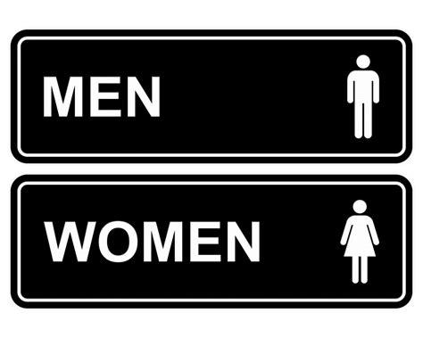 Mens Restroom Sign