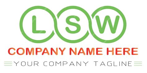 Premium Vector Lsw Letter Logo Design