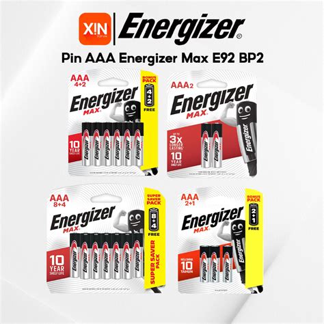 PIN AAA ENERGIZER MAX E92 Siêu Bền Hàng chính hãng Shopee Việt Nam