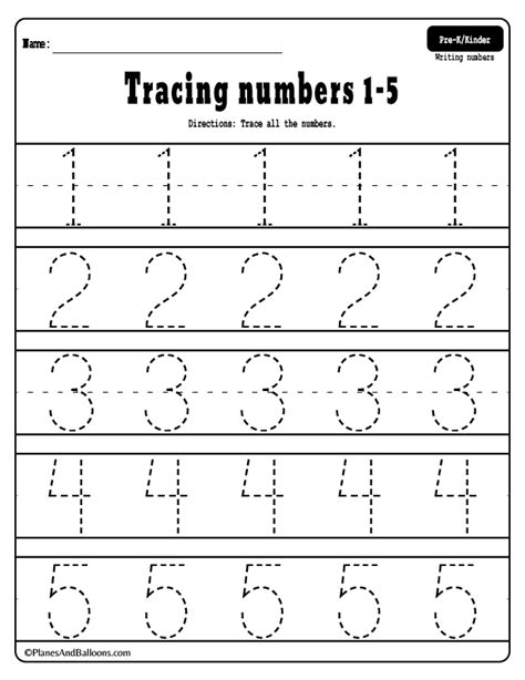 Numbers 1 To 20 Tracing Worksheet