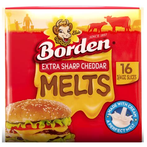 Extra Sharp Cheddar Melts Borden Cheese