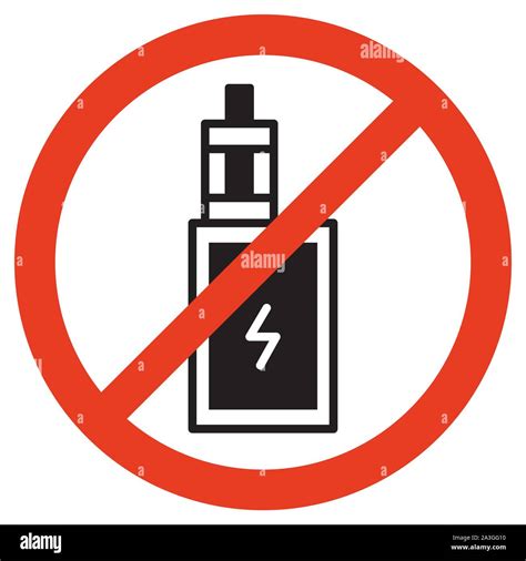 No Vaping Sign Isolated Vector Illustration On White Background Stock