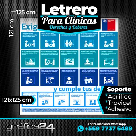 Letreros Para Clinicas Derechos Y Deberes Macul Doplim