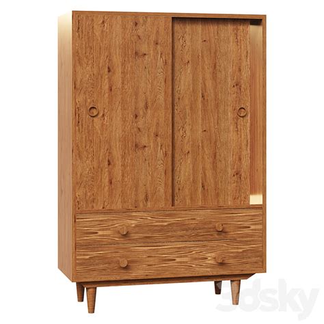 Vintage Style Wardrobe Quilda Wardrobe Display Cabinets D Model