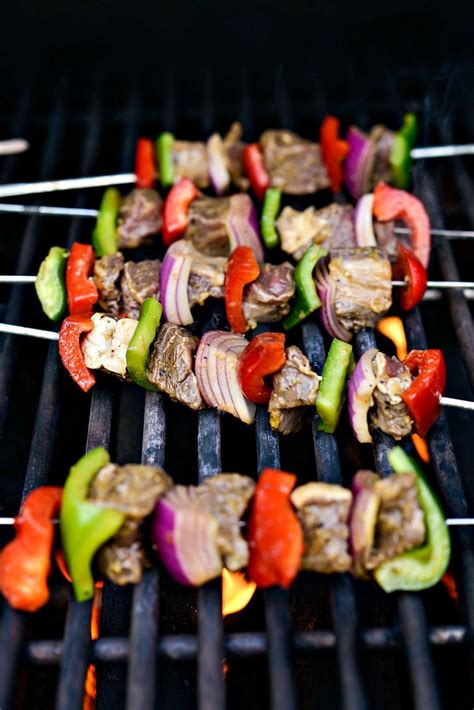 Grilled Marinated Steak Kebabs Simply Scratch