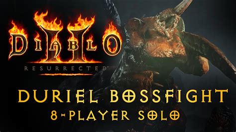 Diablo II Resurrected 8 Player Difficulty Duriel Bossfight YouTube