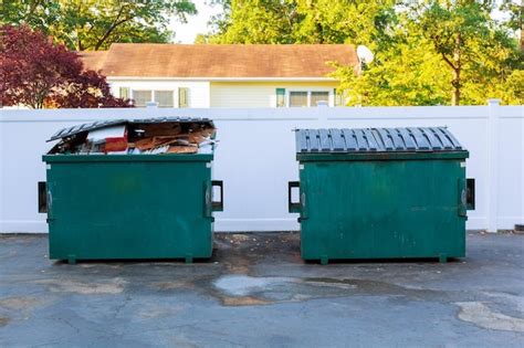 Premium Photo Dumpsters Being Full With Garbage Container Over Flowing