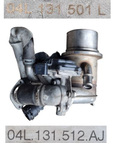 VW AUDI CHŁODNICZKA ZAWÓR SPALIN EGR 2 0TDI 04L131512AJ 04L131501L za