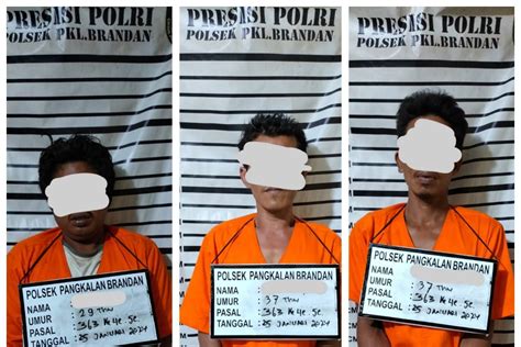 Polsek Pangkalan Brandan Tangkap Tiga Tersangka Pencurian Pipa Milik