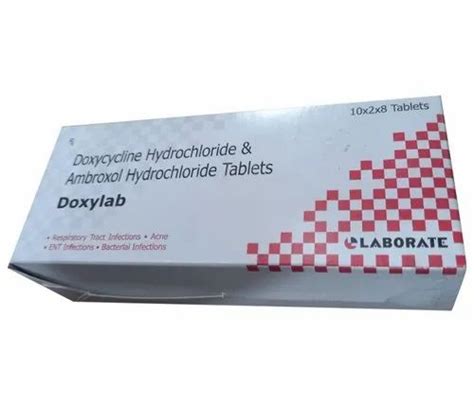 Doxylab Doxycycline Hydrochloride Ambroxol Tablets At Rs 115 Box