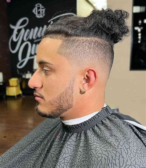 11 Awesome Man Bun Hairstyles With A Fade For 2024