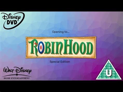 Opening To Robin Hood Special Edition 2006 UK DVD YouTube