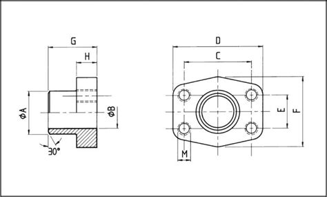 SAE Anschweiß Gegenflansch zöllig SAE ISO 6162 BRW Fluidtechnik