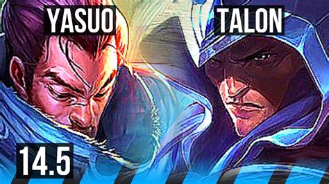 Yasuo Vs Talon Mid 6 Solo Kills 500 Games 10 3 10 Rank 12 Yasuo