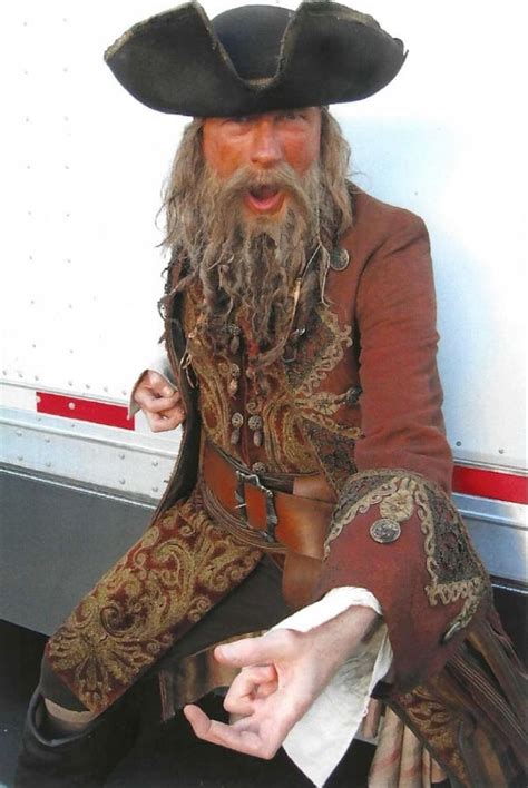 Bill Nighy On The Set Of At Worlds End As The Uncursed Davy Jones