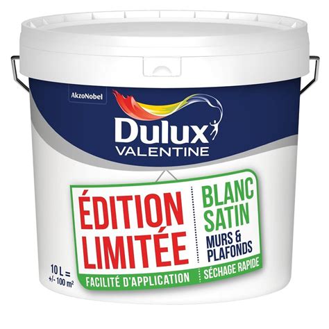 Peinture Dulux Valentine Serie Speciale Blanc Satin L Brico Cash