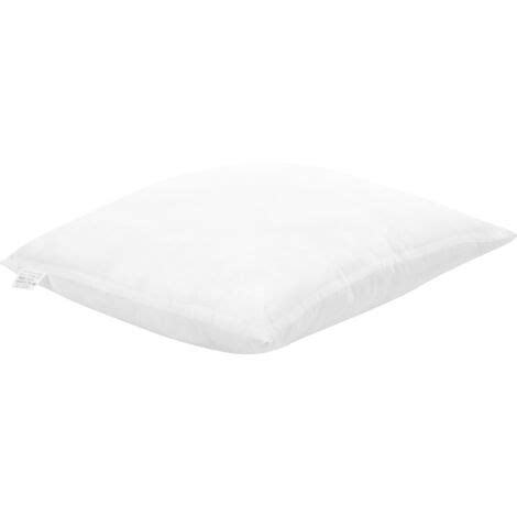 Traditional Bed Pillow White High Profile Microfibre Polyester Filling